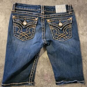 Y2K LA Idol Jean Denim Shorts Bermuda Juniors